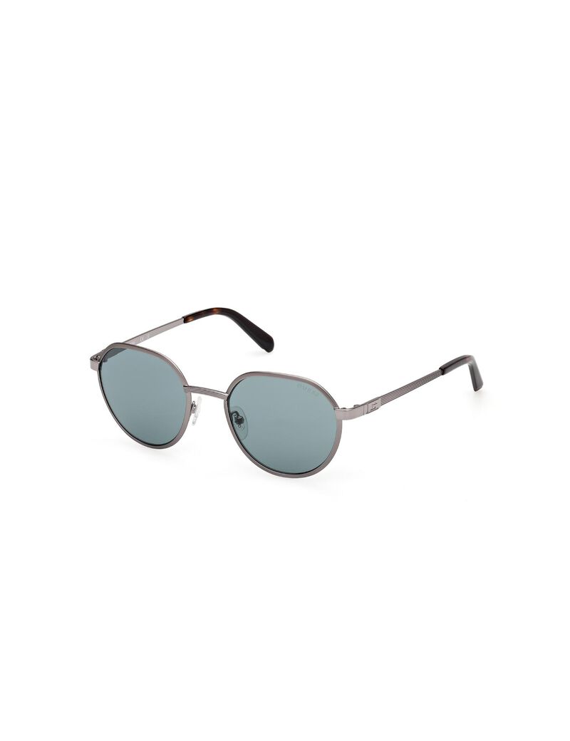 Round blue sunglasses