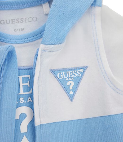 SET HOODED VEST+SS BODY+PANTS