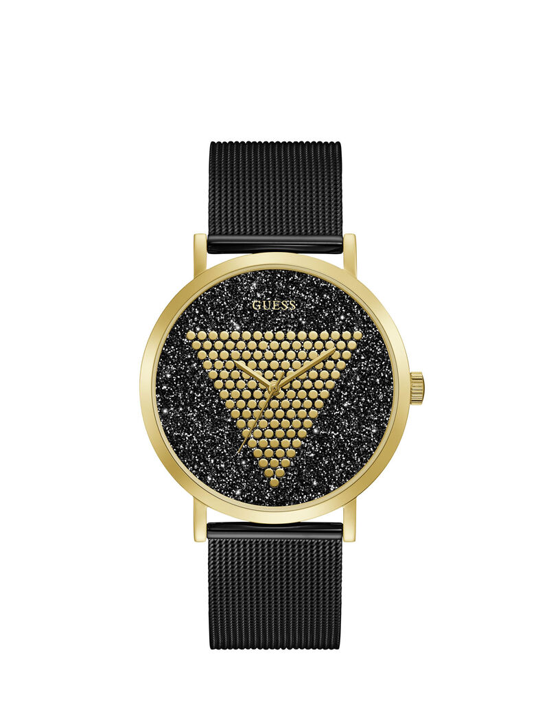 Gold And Black Mesh Watch