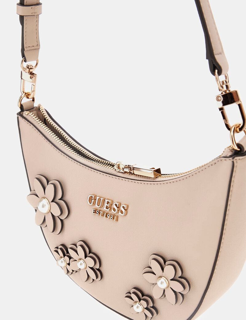 حقيبة كتف زاريا صغيرة مزينة بالزهور