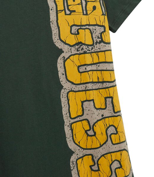guess printed logo t shirt