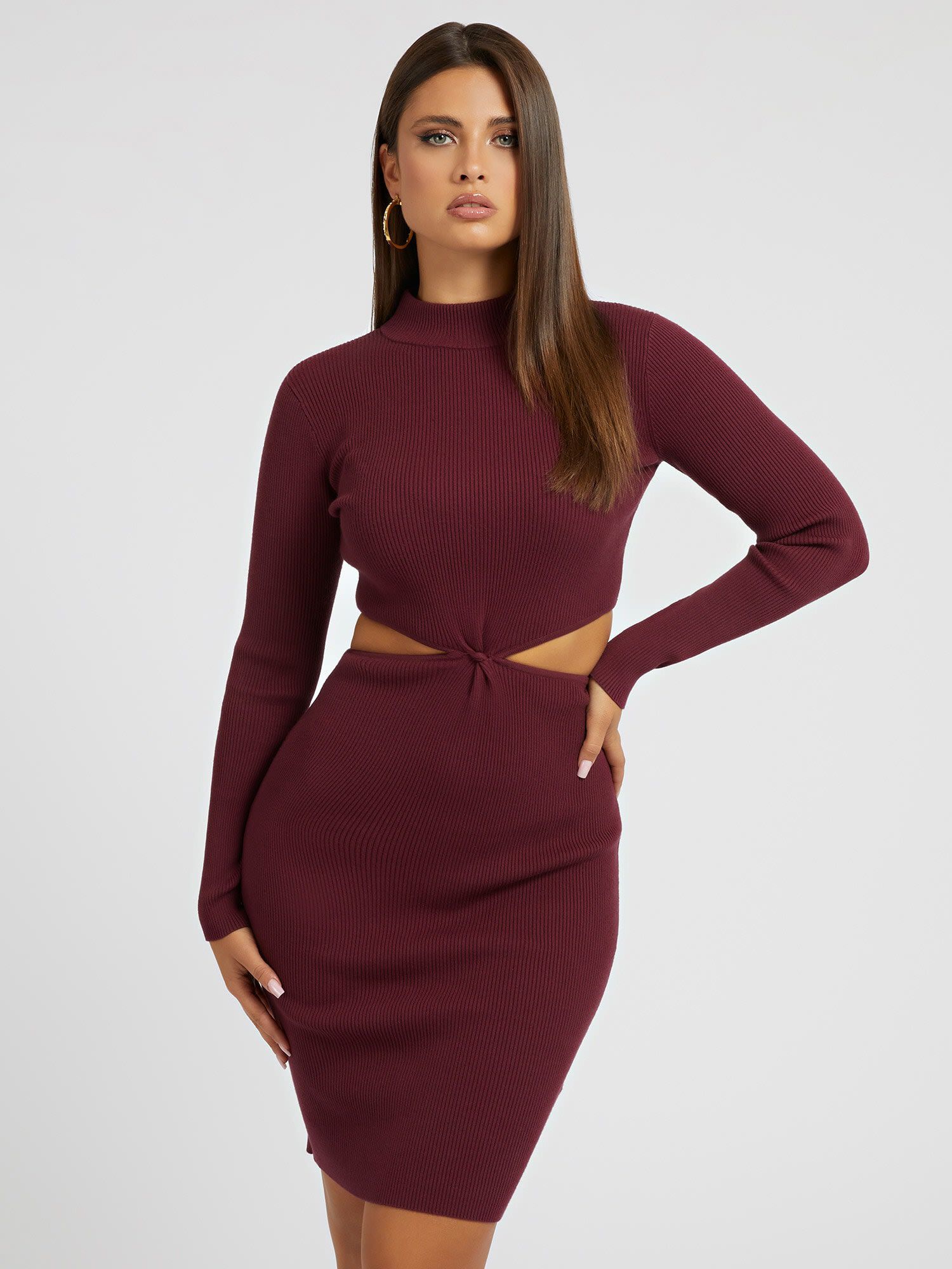 Guess burgundy clearance dress