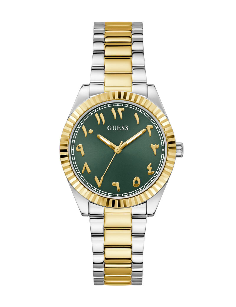 2-Tone Quartz Analog Stainless Steel Watch