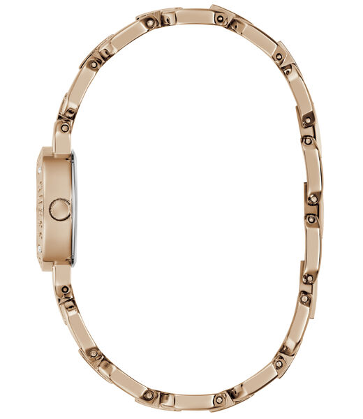 Ladies Rose Gold Tone Round Analog Watch