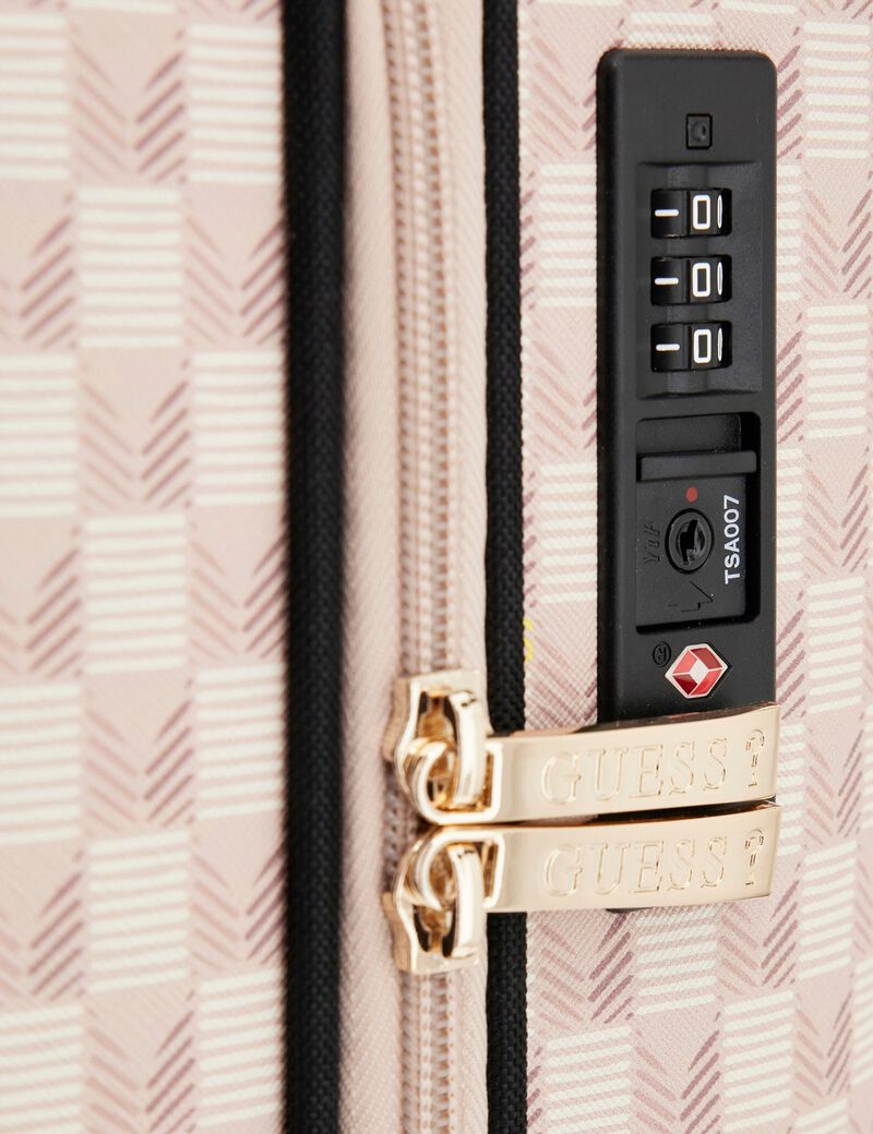 Wilder geometric-print small trolley