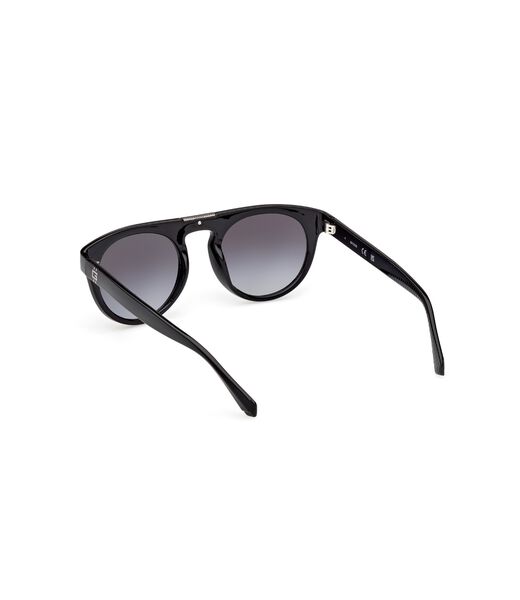 Round gradient smoke sunglasses