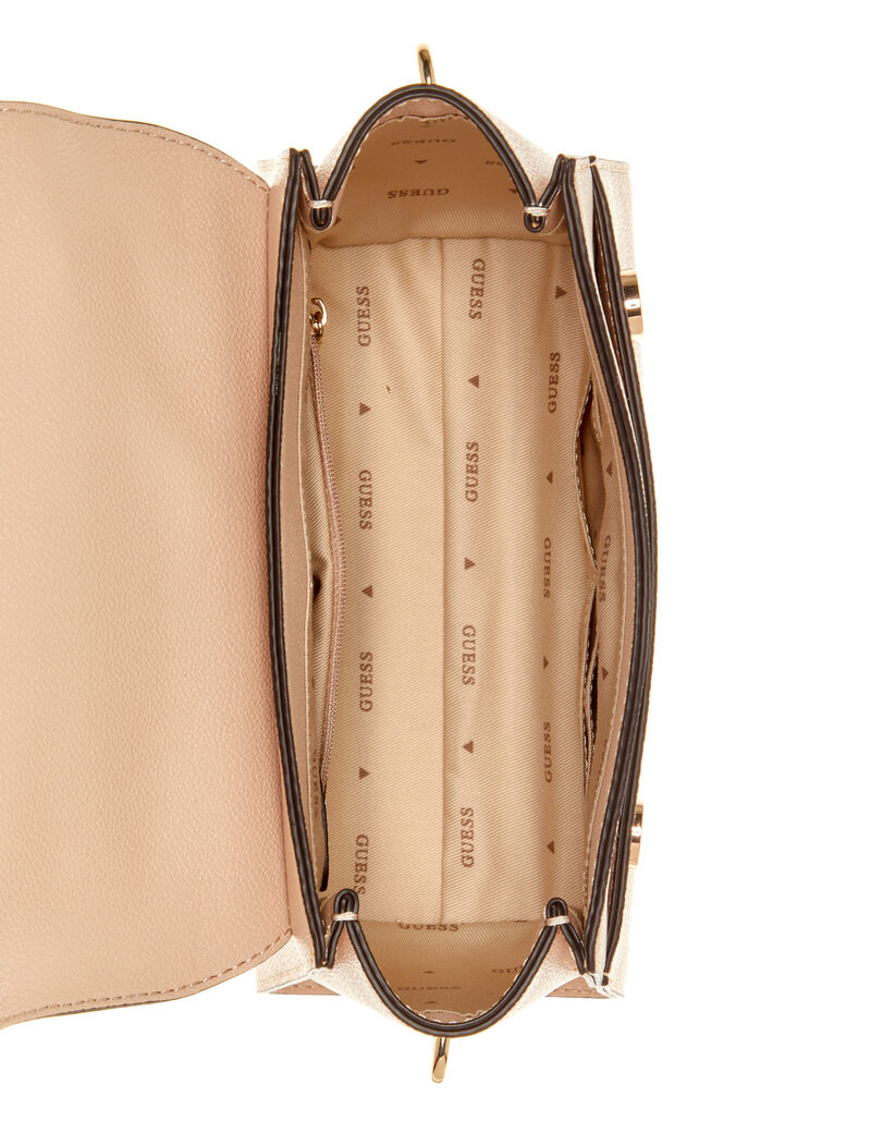 guess emera top handle flap