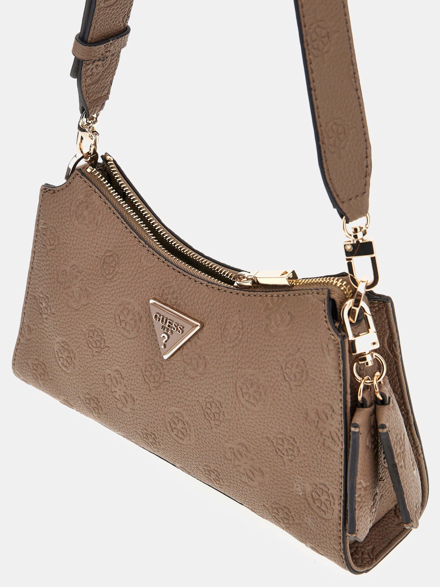 Shop GUESS Online Cresidia 4G peony logo shoulder bag