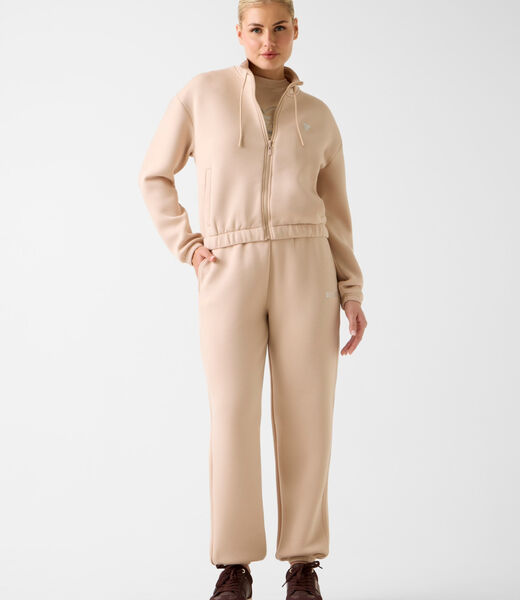 Rhinestone zip up sweatshirt