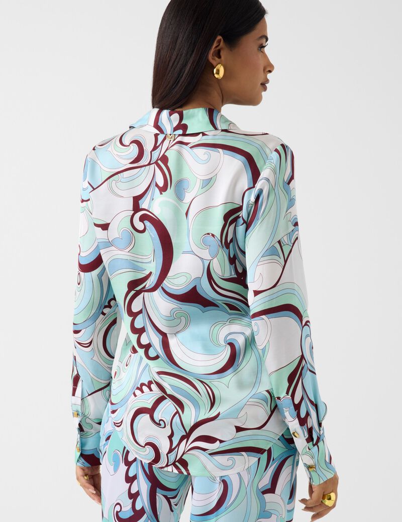 guess marciano printed shirt