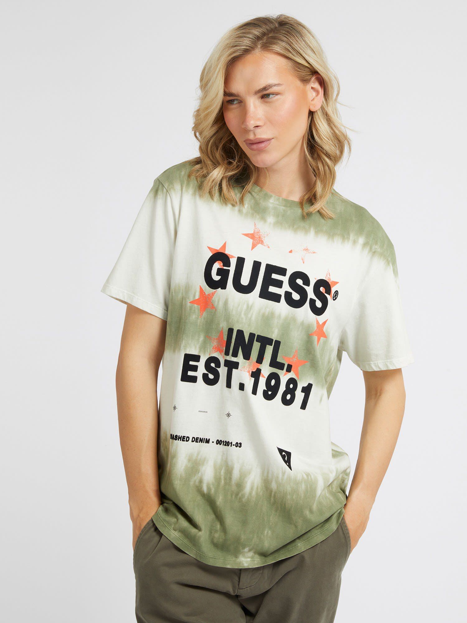 Tie dye shop guess t shirt