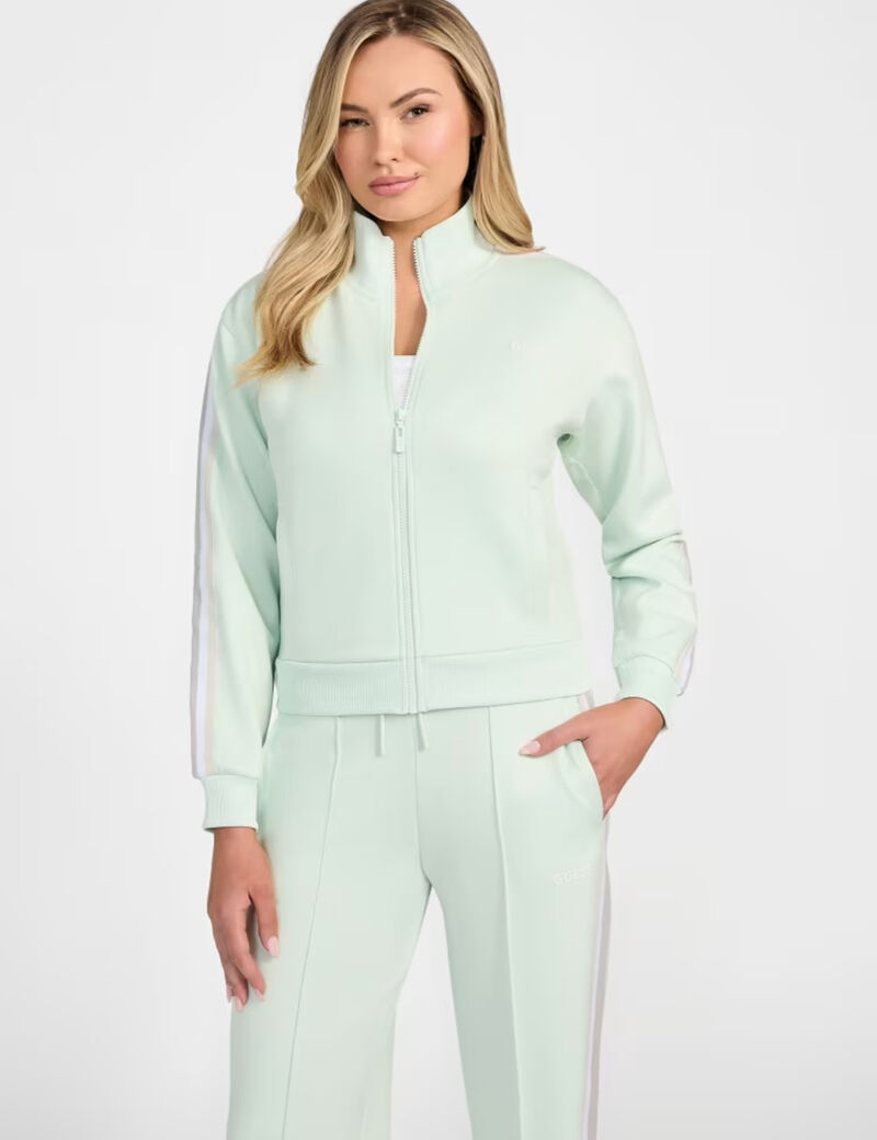 Zip-up logo sweatshirt