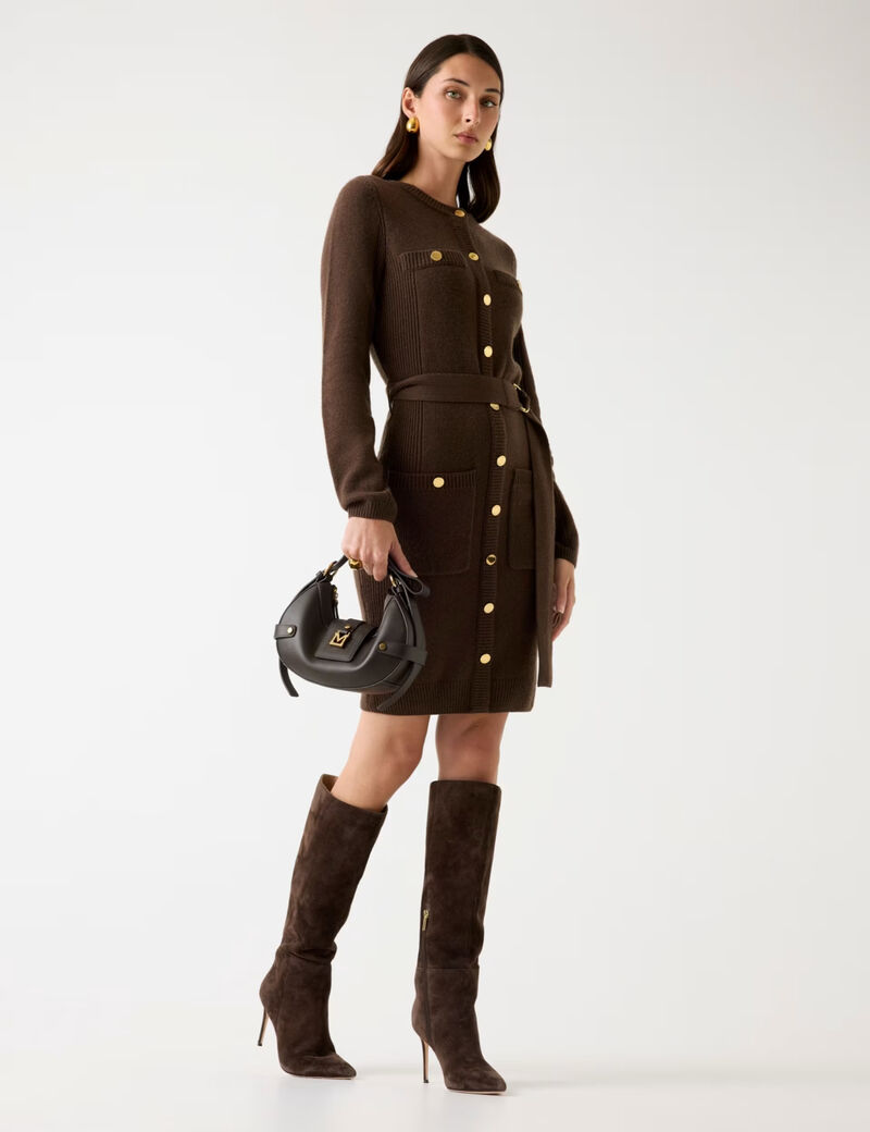 Marciano cashmere-blend mini dress