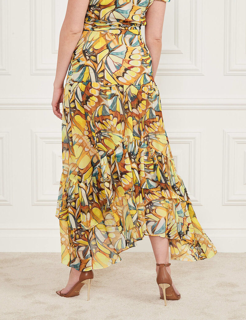 Marciano all over print long skirt