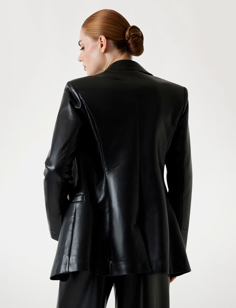 Marciano faux-leather blazer