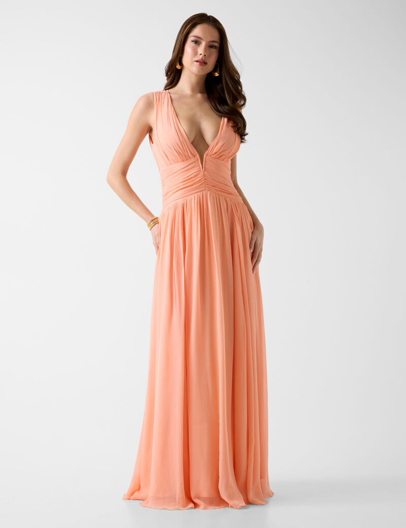 guess marciano viscose long dress