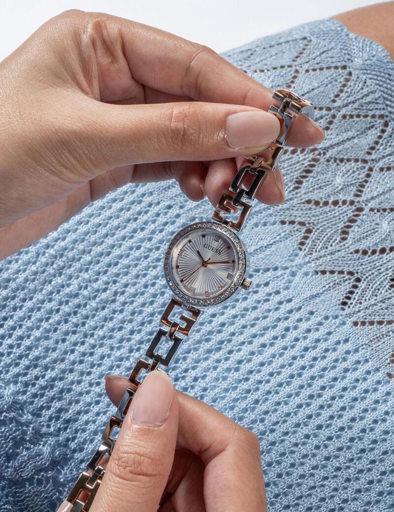 2-Tone Quartz Analog Stainless Steel Watch