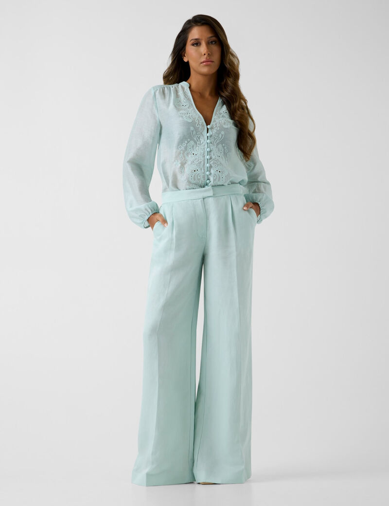 guess marciano linen blend shirt