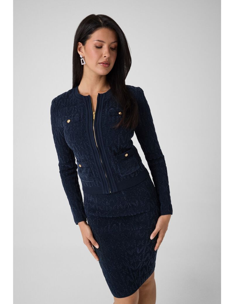 guess marciano zipped cardigan