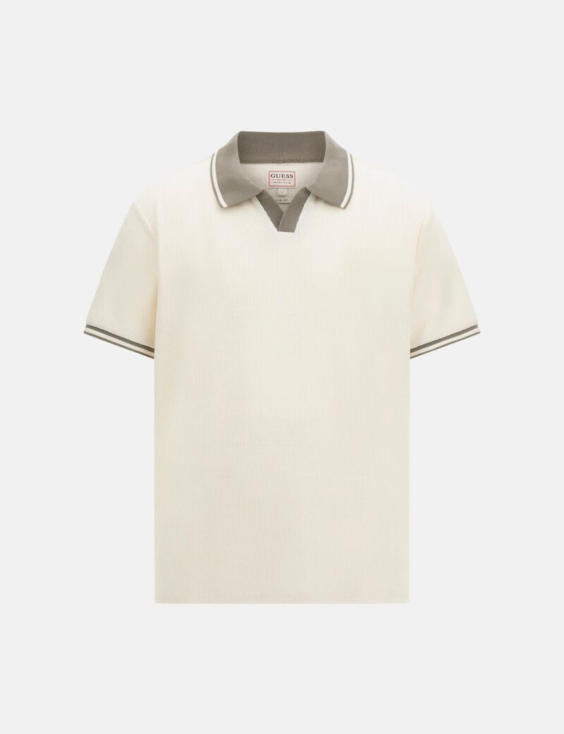 Knit polo shirt
