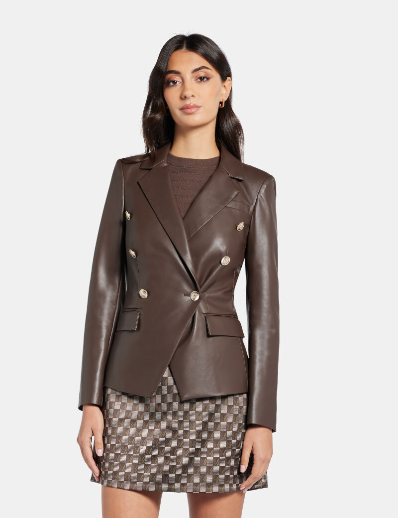 Shop GUESS Online Pamela leather blazer