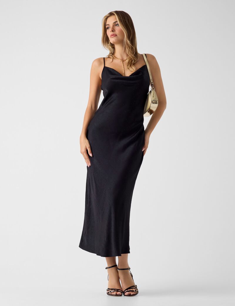 Rhinestones slip dress