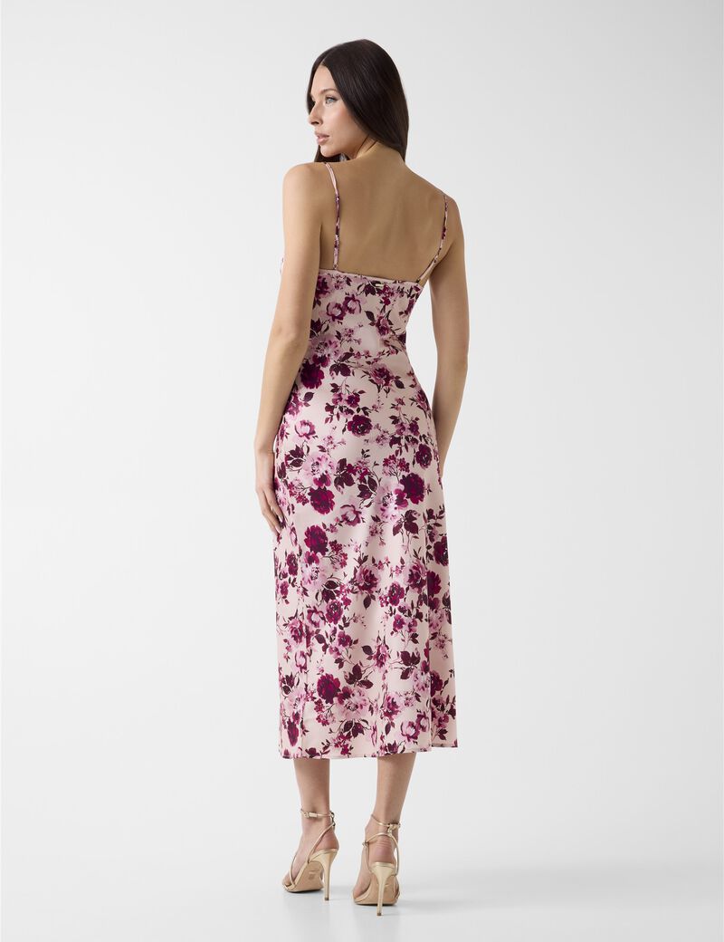 Satin midi dress