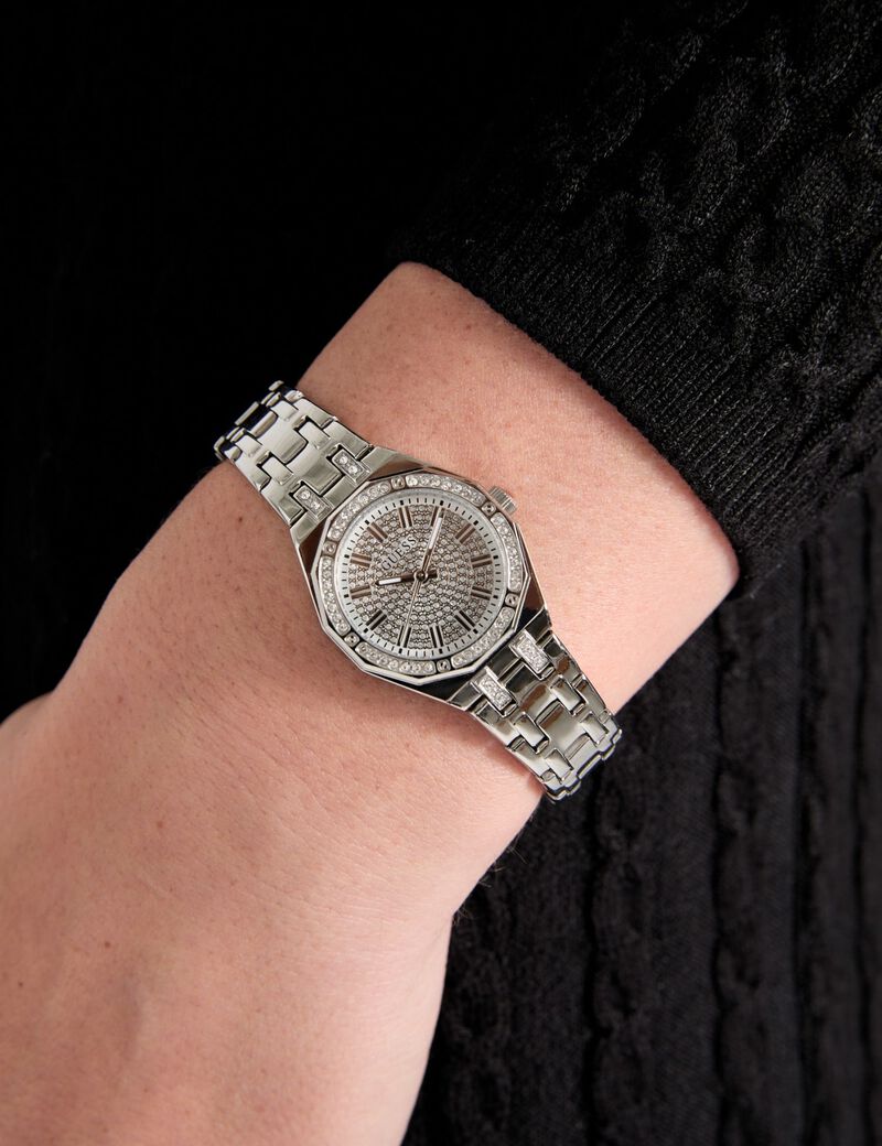 Ladies Silver Tone Analog Watch
