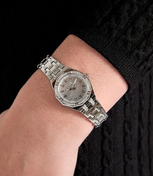 Ladies Silver Tone Analog Watch