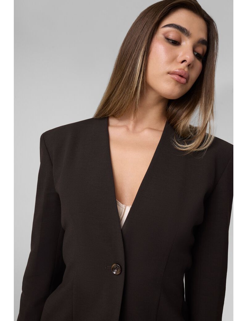 جيس leonie button structured blazer