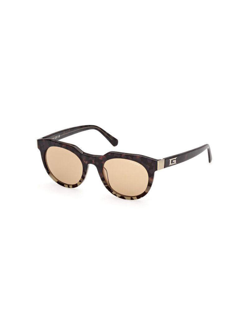 Round brown sunglasses