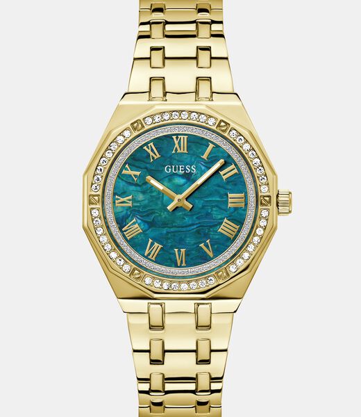 guess ladies gold tone analog watch