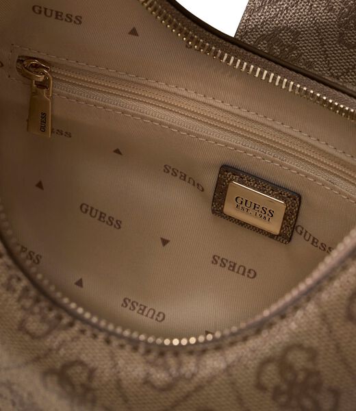 guess yvonne logo hobo bag