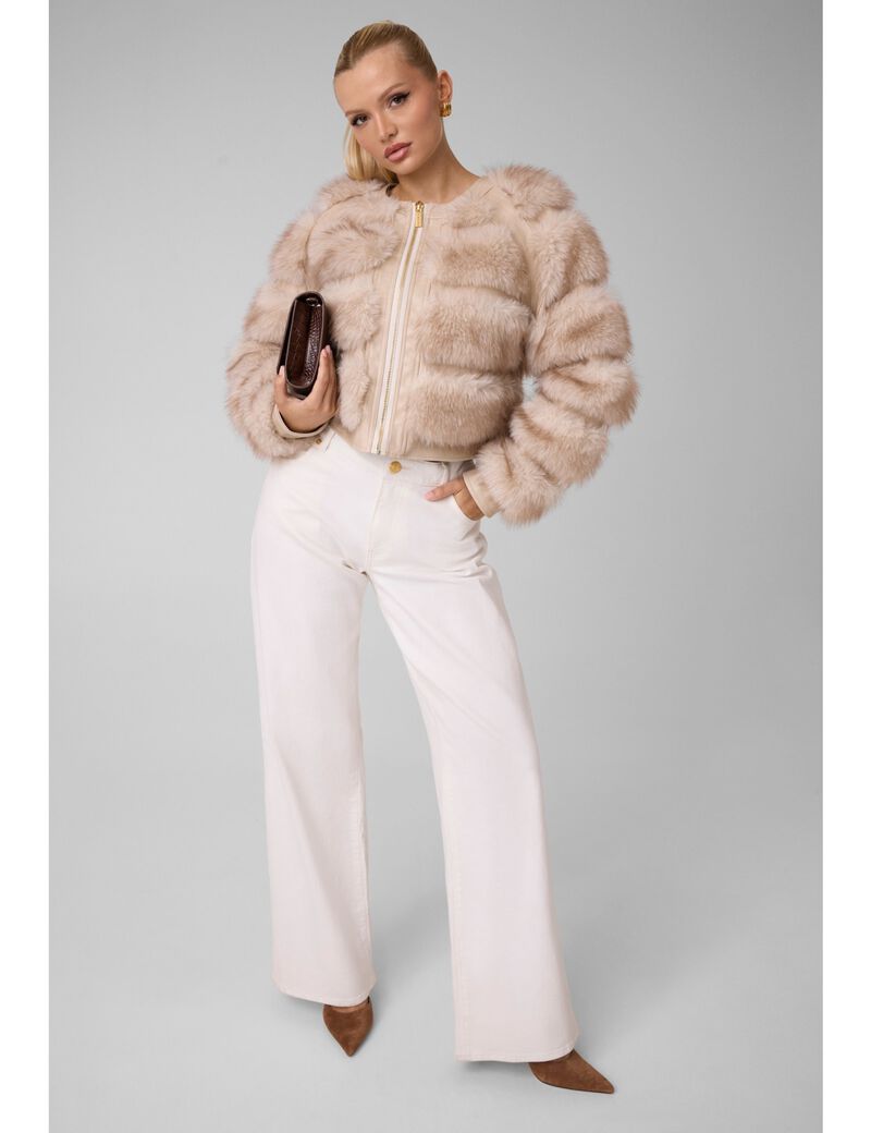 جيس marciano faux fur