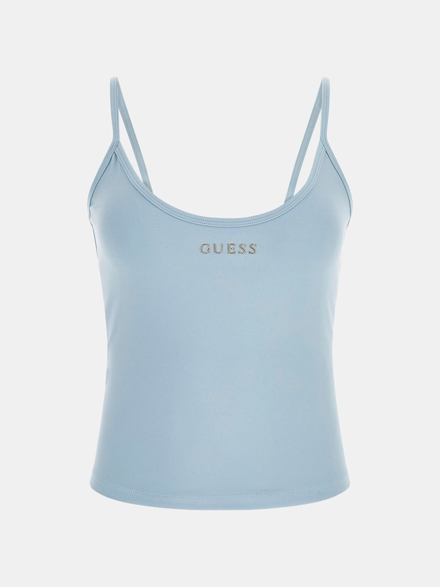 Guess cropped logo tank top outlet