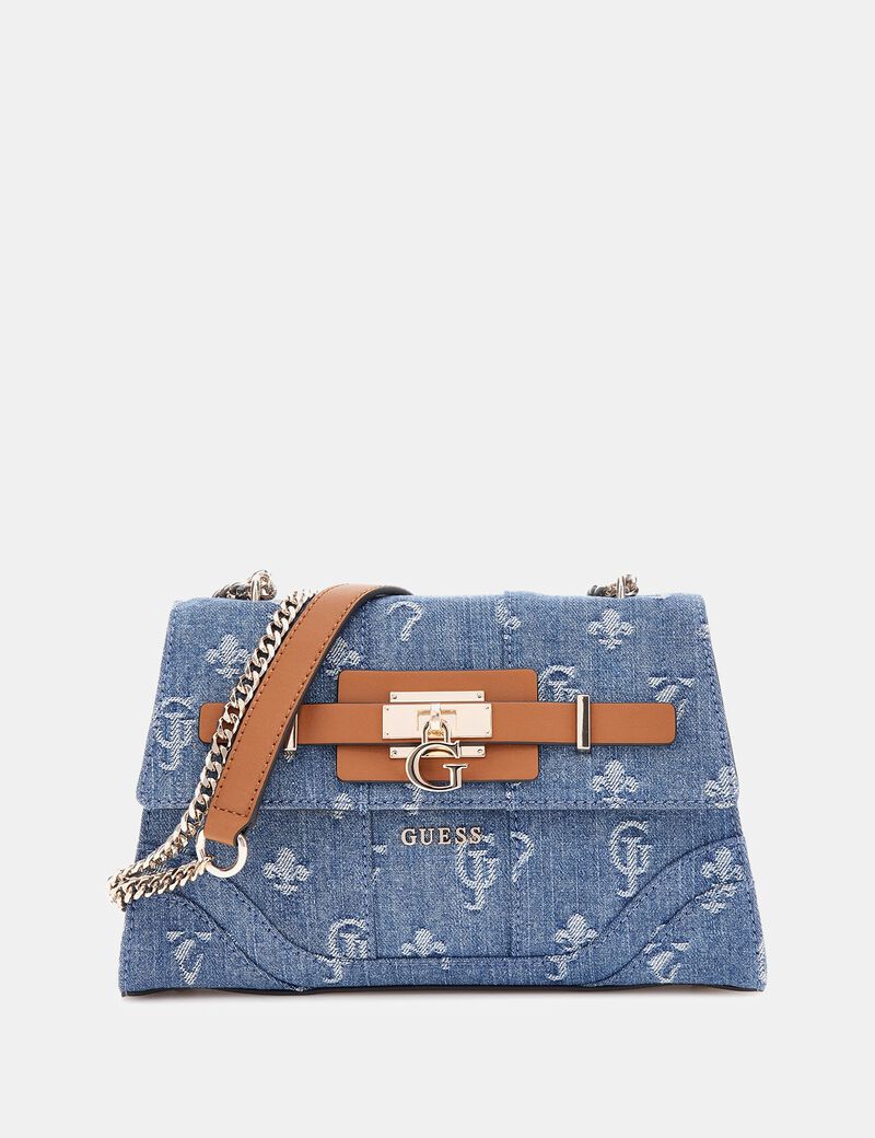 Crossbody Guess Denim Bag Shop GUESS Greyson Denim Crossbody Bag - Main Image