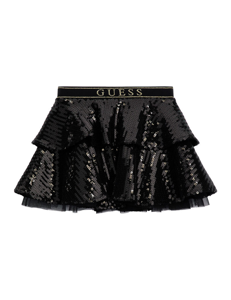 All over sequins mini skirt