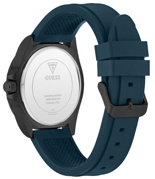 Mens Black/Gunmetal/Grey Round Analog Watch