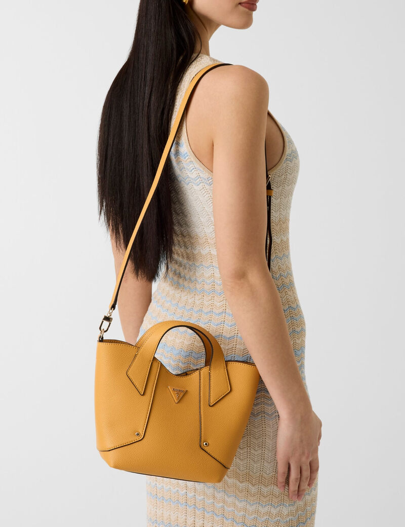 guess darcy logo mini handbag
