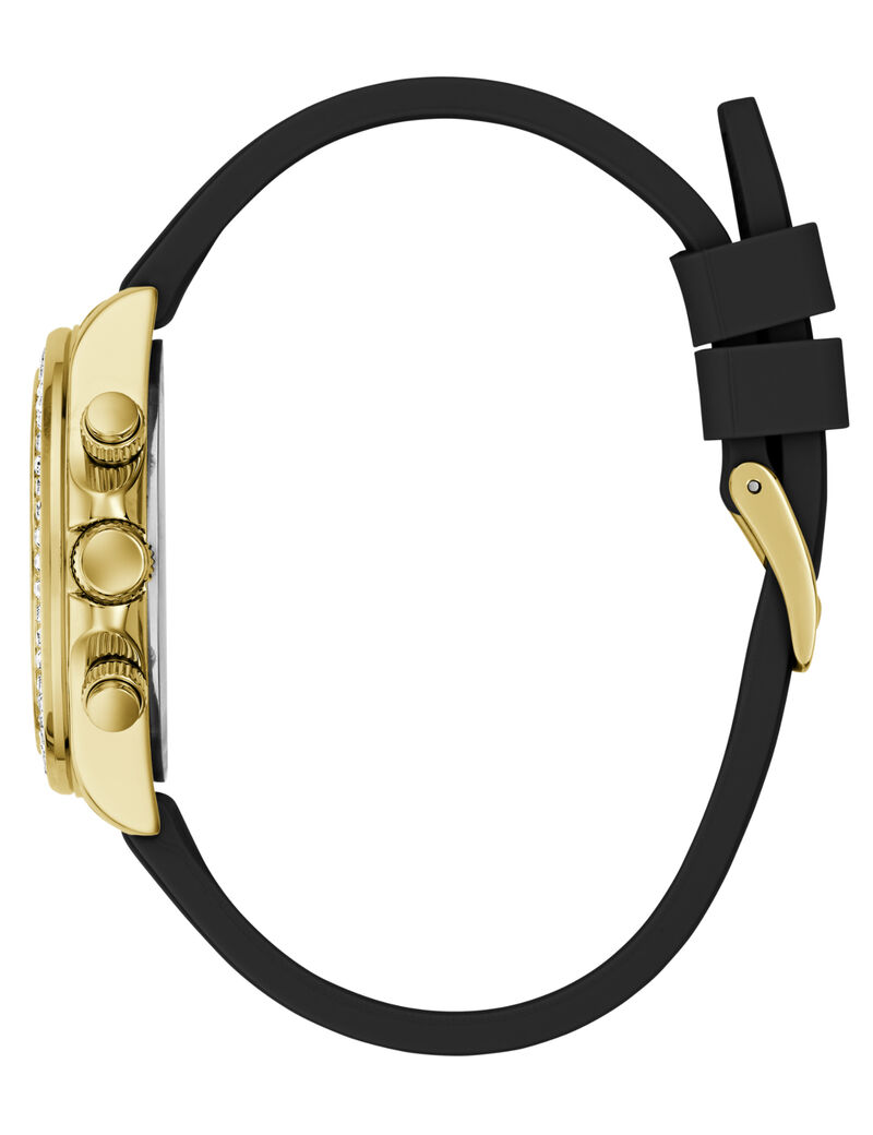 Ladies Black/Gunmetal Round Analog Watch