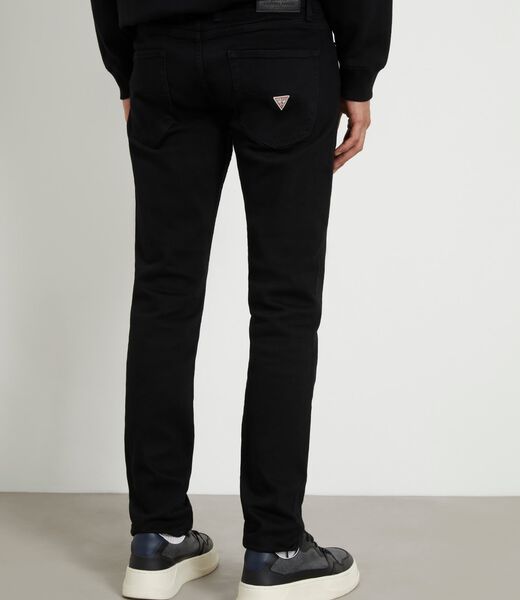 Black Tapered Jeans