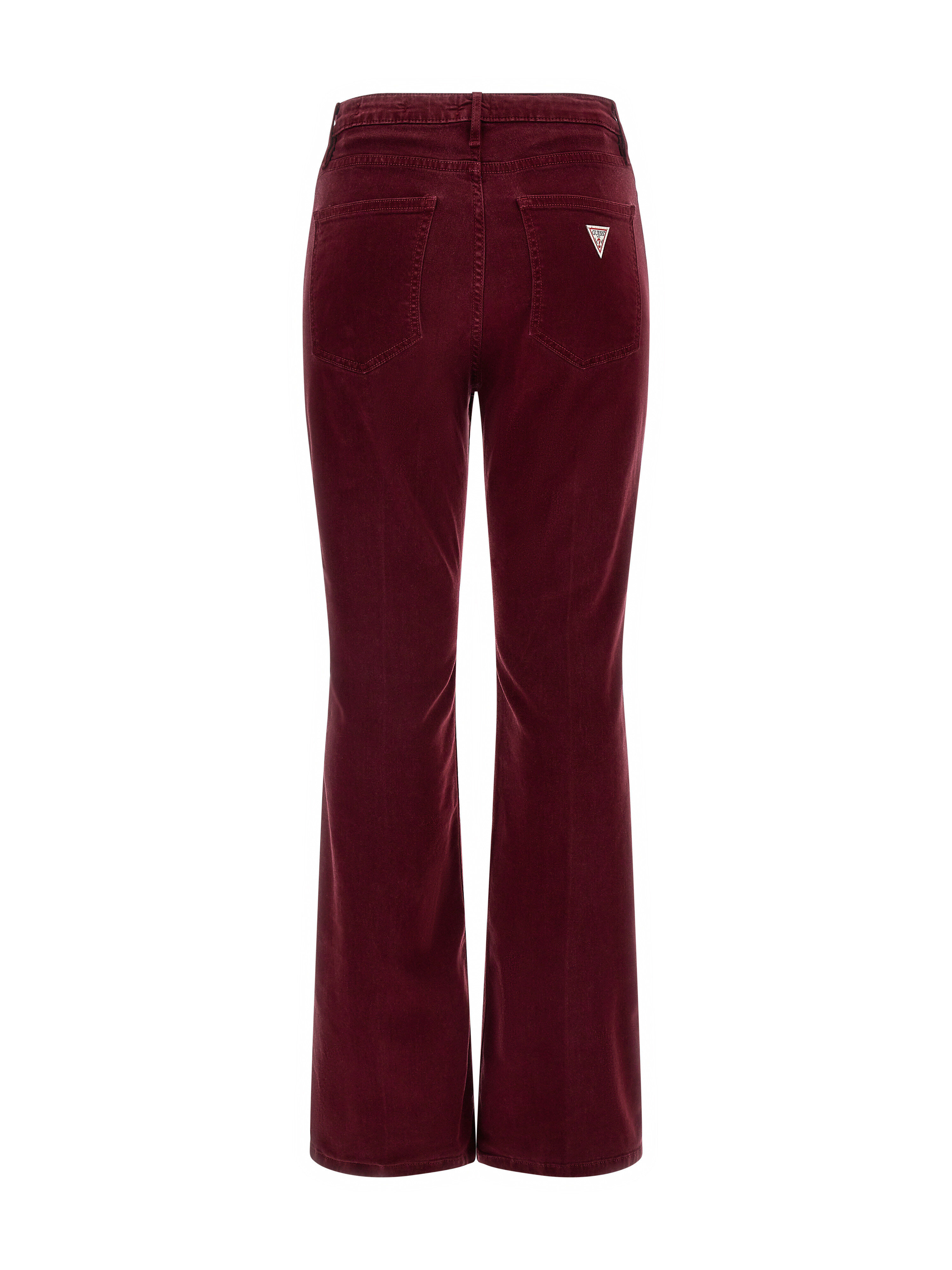 Velvet shop flared trousers