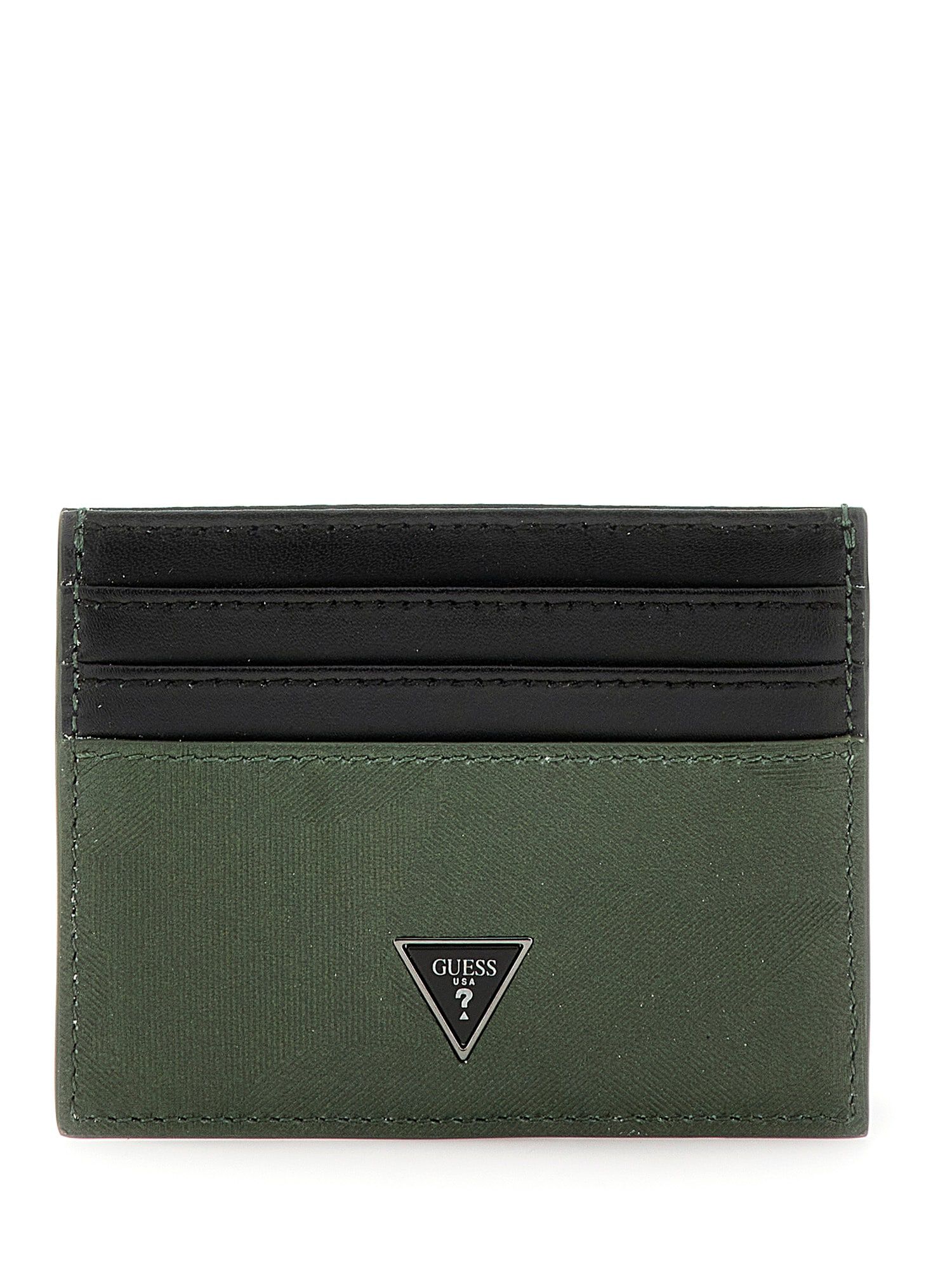 Guess card holder mens deals