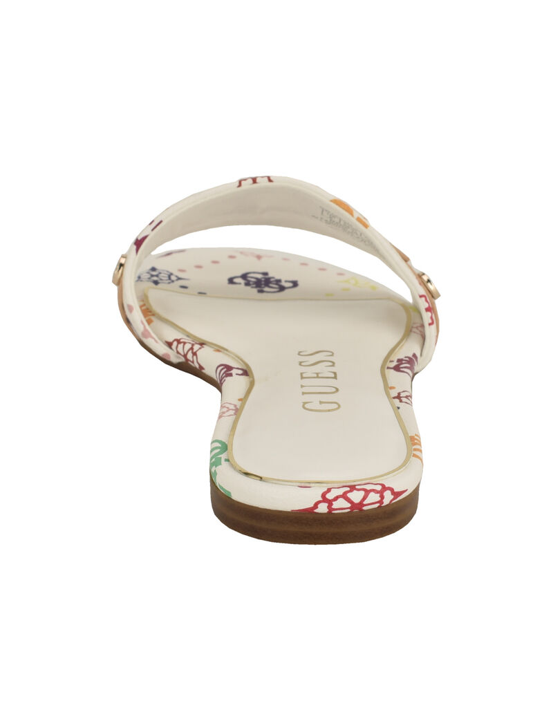 Tasam logo slide flat sandal
