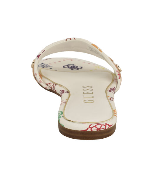 Tasam logo slide flat sandal