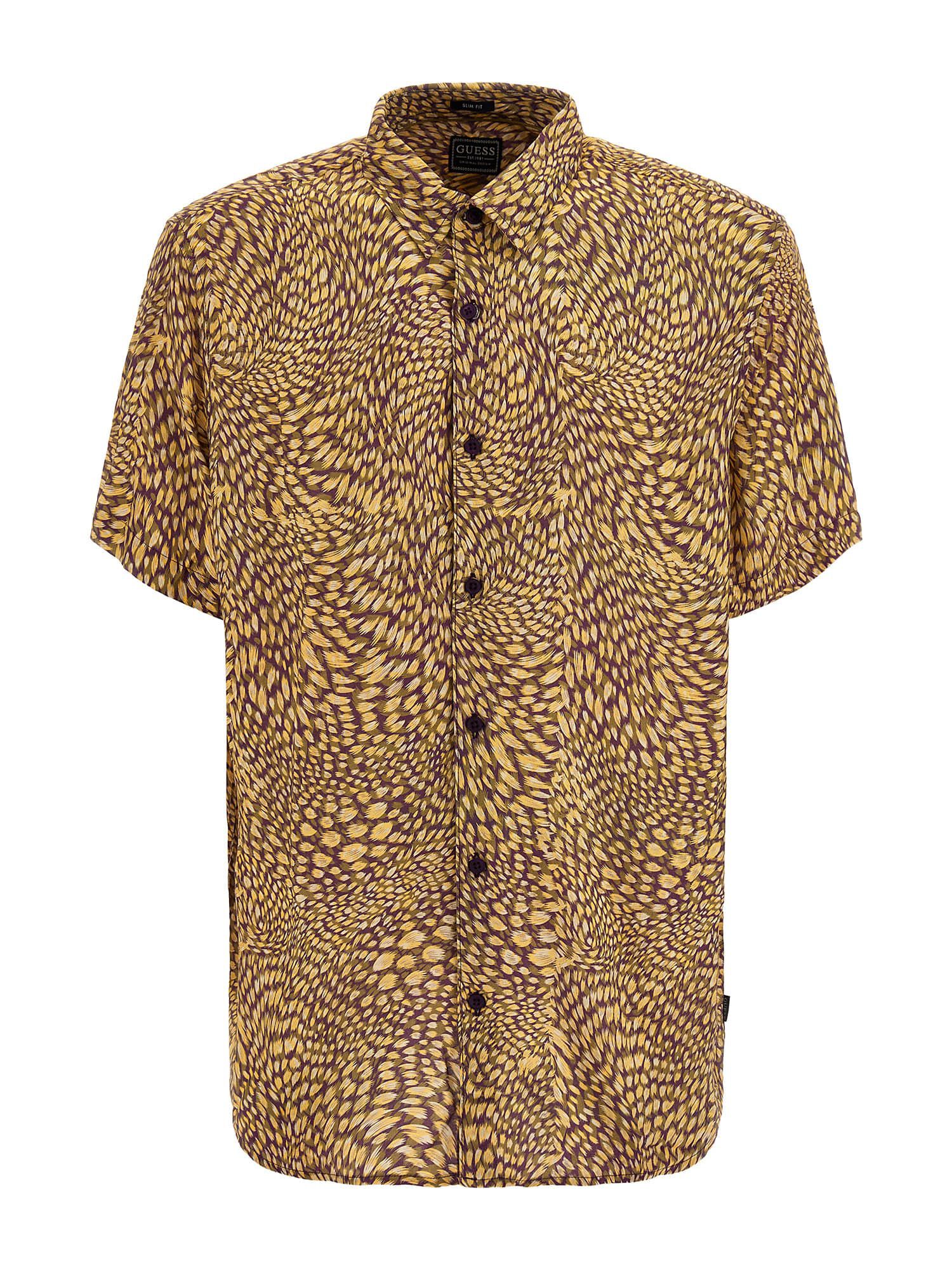 Guess leopard print shirt sales