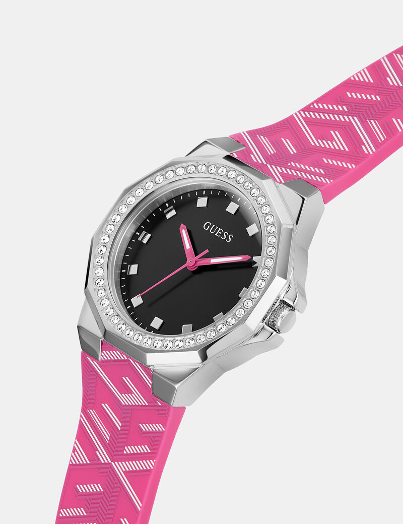 Analogue watch with G Cube logo detail