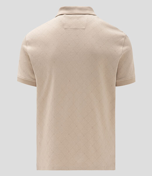 Jacquard allover polo tshirt