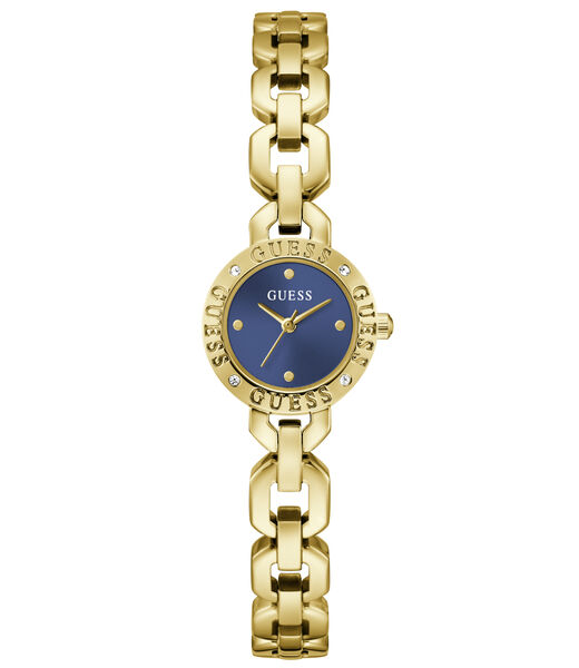 Ladies Yellow Gold Tone Round Analog Watch