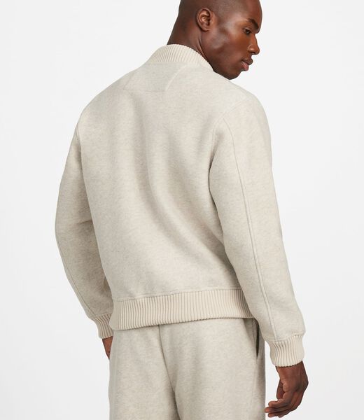 Wool-blend bomber jacket